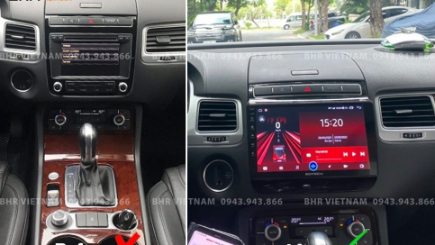 Màn hình DVD Android liền camera 360 Volkswagen Touareg 2011 - 2017 | Gotech GT360 Plus